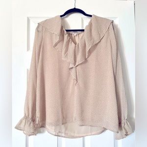 LOFT Long Sleeve Blouse - Size Medium